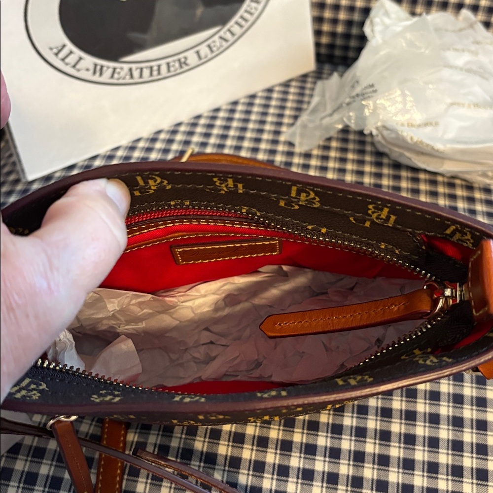 Dooney & Bourke small Gretta Black and Brown Crossbody Bag - Picture 7 of 10